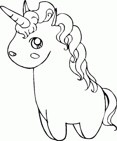 Cute Unicorn - Coloring Pages for Kids and for Adults