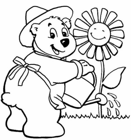 Coloring Pages For Kids Flowers - Auromas.com