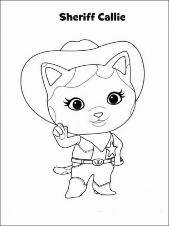 Sheriff Callie Coloring Pages 3 in 2020 | Sheriff callie ...