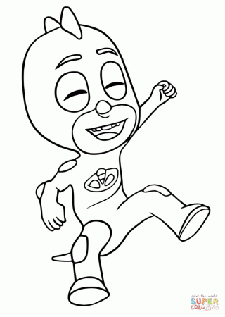 Gecko from PJ Masks coloring page ...supercoloring.com