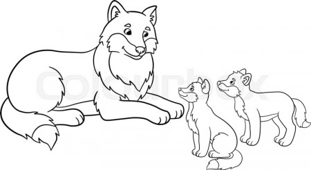Coloring pages wolf mom Wolf mother and wolf cub coloring page free  printable coloring pages | Clyde.anayelizavalacitycouncil.com