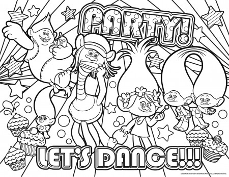 Remarkable Trolls Coloring Pages Branch Picture Ideas – haramiran