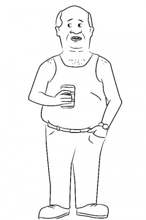 Bill Dauterive from King Coloring Page - Free Printable Coloring Pages for  Kids