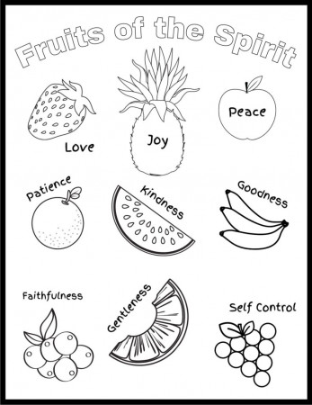 Free Fruit of the Spirit Printables - Bible Study Printables