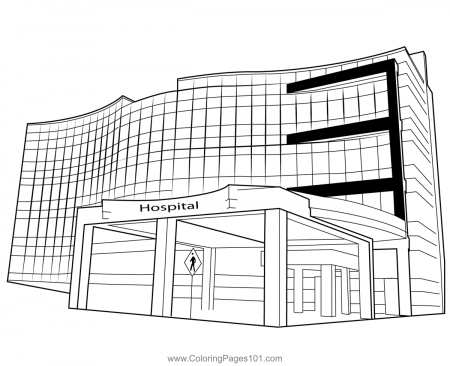 Bethesda Heart Hospital Coloring Page for Kids - Free Hospitals Printable Coloring  Pages Online for Kids - ColoringPages101.com | Coloring Pages for Kids