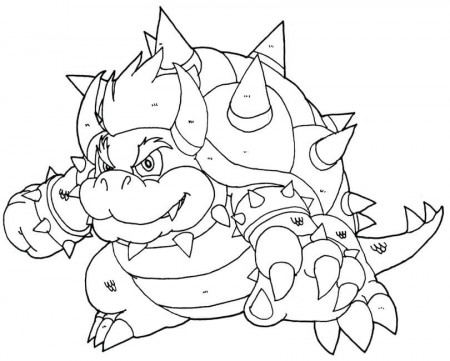 Bowser 3 Coloring Page - Free Printable Coloring Pages for Kids