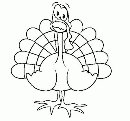Turkey 3 coloring page - Coloringcrew.com