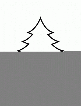 Christmas Tree Cutout Template