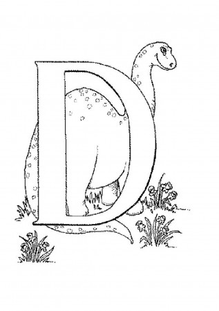 Alphabet Dinosaur Coloring Pages - Coloring Pages For All Ages