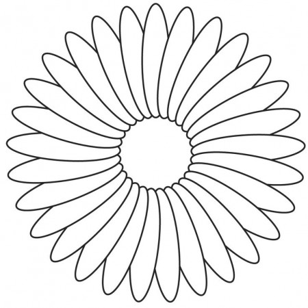 Flower Template For Kids To Cut Out