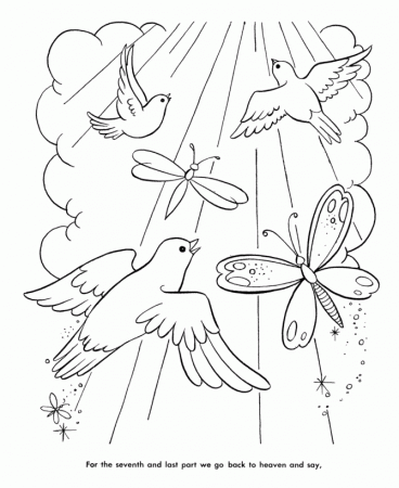 Heaven coloring pages to download and print for free