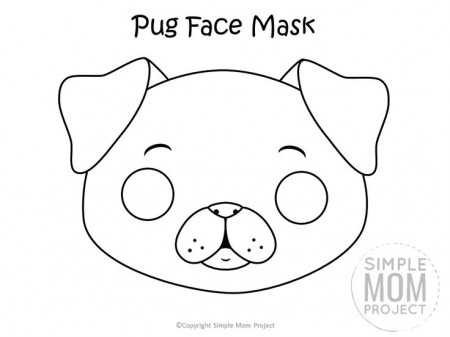Free Printable Dog Face Mask Templates | Puppy coloring pages, Dog template,  Dog mask