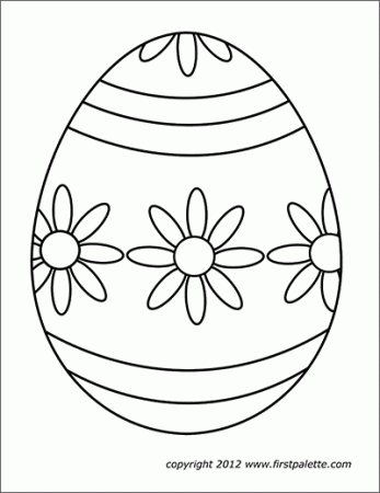 Easter Eggs | Free Printable Templates & Coloring Pages | FirstPalette.com