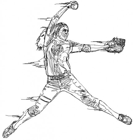 Softball Player Illustration on Behance
