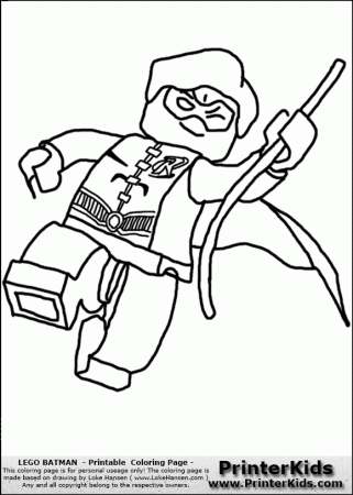 Lego Batman Robin Lokehansen Printable Coloring Book Page(#12089 ...