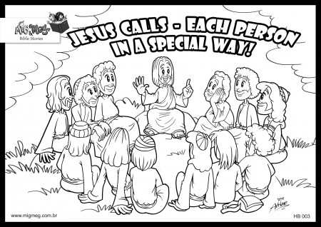 12 Disciples Coloring Page - Google Twit - Coloring Home in 2020 ...