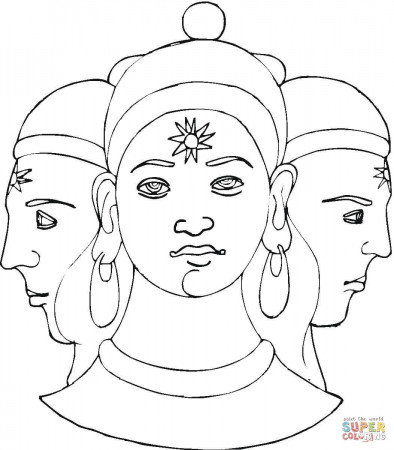 Shiva coloring page | Free Printable Coloring Pages