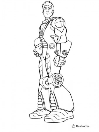 ACTION MAN coloring pages : 16 free superheroes coloring sheets