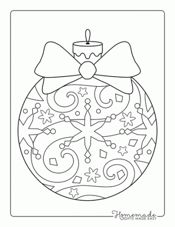 Printable Christmas Ornaments, Coloring Pages, & Blank Templates