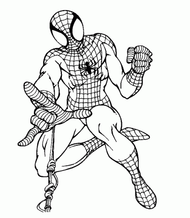 of spiderman in action for kids to colour in Coloring Pages - Spiderman  Coloring Pages - Coloring Pages For Kids And Adults