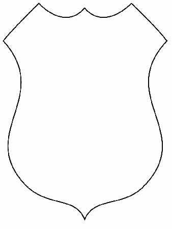 Police Badge Coloring Page - Coloring Pages for Kids and for Adults