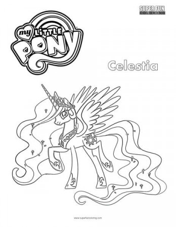 Celestia My Little Pony Coloring Page - Super Fun Coloring