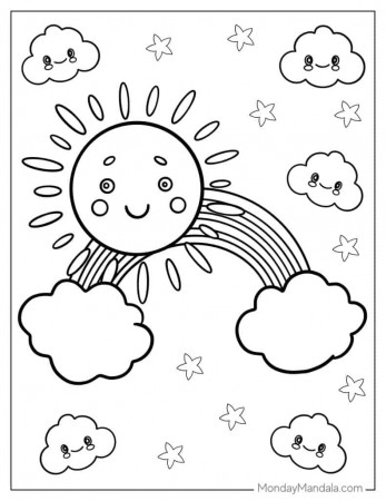 36 Rainbow Coloring Pages (Free PDF Printables)