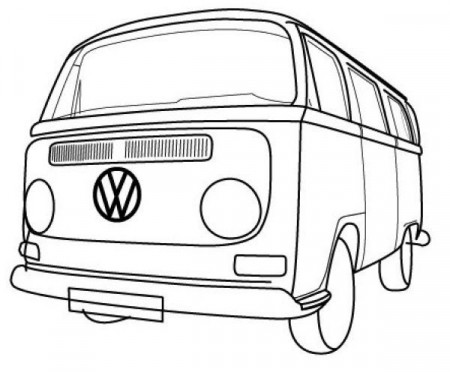 VW Bus Coloring Pages Printable PDF - Coloringfolder.com in 2023 | Vw bus,  Vw bus printable, Volkswagen van