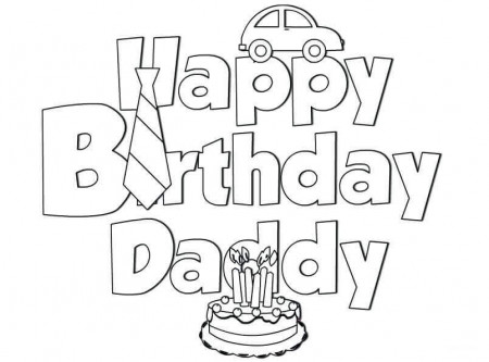 25 Free Printable Happy Birthday Coloring Pages