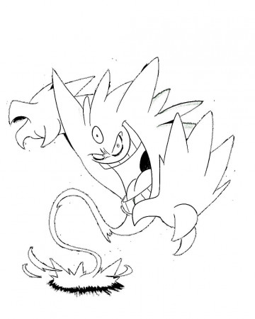 Pokemon Gengar 12 Coloring Page - Free Printable Coloring Pages for Kids