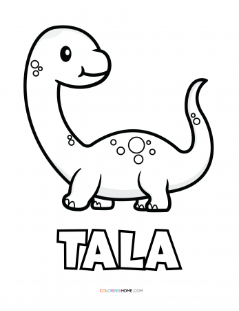Tala dinosaur coloring page