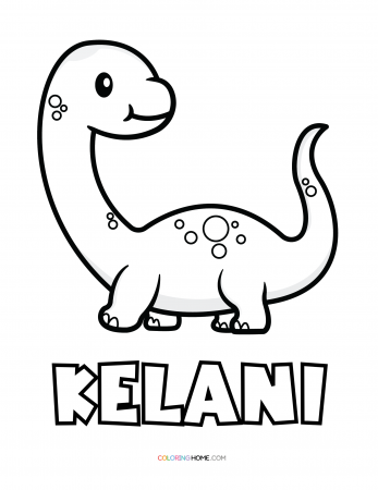 Kelani dinosaur coloring page