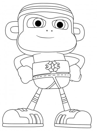 Chico Bon Bon to Color Coloring Page ...