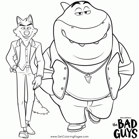 The Bad Guys Coloring Pages - GetColoringPages.com