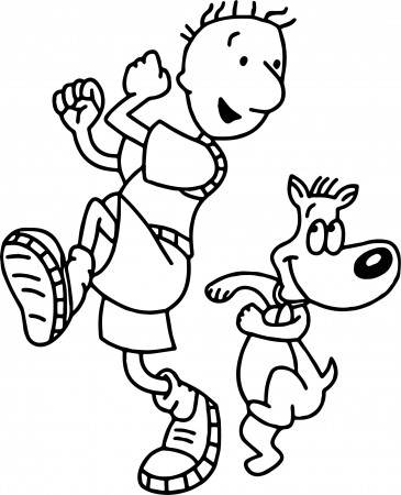 Doug and Porkchop colouring image