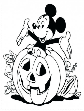 Mickey Halloween Coloring Pages ...