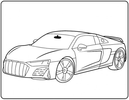 Realistic car coloring pages for kids ...