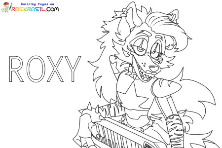 Roxanne Wolf FNAF Coloring Pages | Raskrasil.com