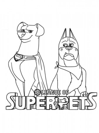 DC League of Super-Pets coloring pages ...