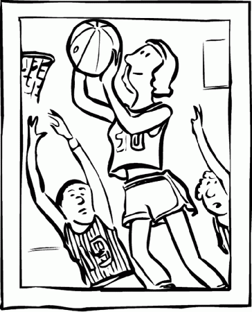 Basketball - Making the Hoop Coloring ...