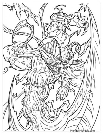 Top 10 carnage coloring pages ideas and ...