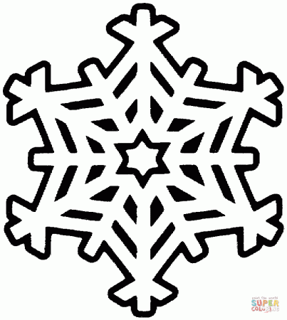 Snowflake 5 coloring page | Free Printable Coloring Pages
