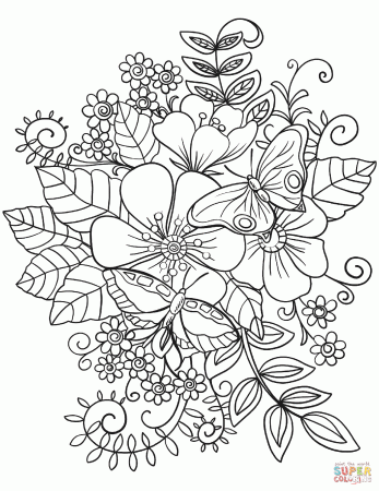 Coloring Pages : Free Printable Flower Coloring Pages ...