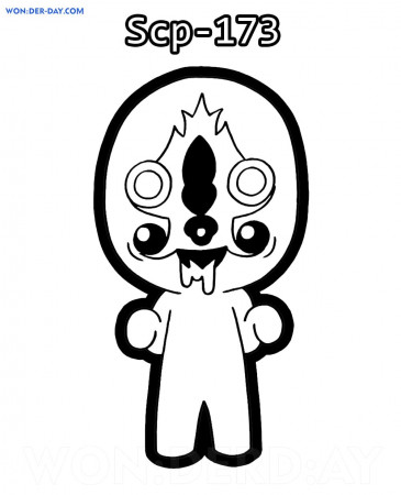 SCP-173 Coloring pages - Printable coloring pages