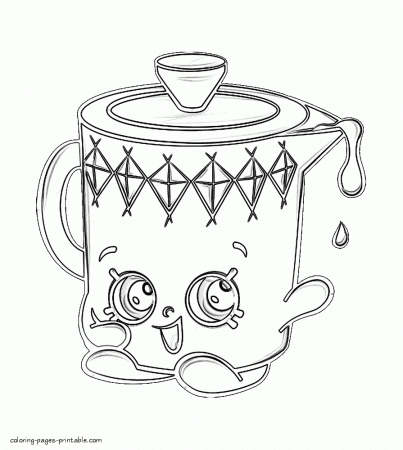Caster Sugar Coloring Page - Coloring and Drawing