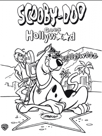 Scooby in Hollywood Coloring Page | Kids Coloring Page | Scooby doo coloring  pages, Quote coloring pages, Cartoon coloring pages