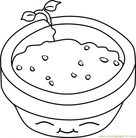 Flower Pot Coloring Page for Kids - Free Plants vs. Zombies Printable Coloring  Pages Online for Kids - ColoringPages101.com | Coloring Pages for Kids