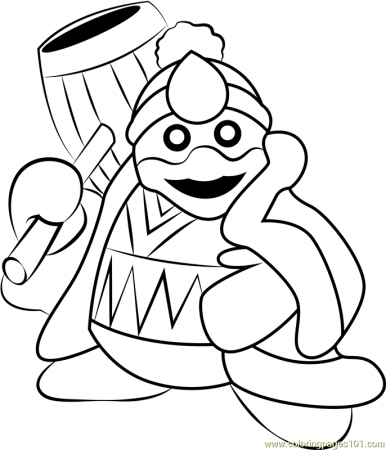 King Dedede Coloring Page for Kids - Free Kirby Printable Coloring Pages  Online for Kids - ColoringPages101.com | Coloring Pages for Kids