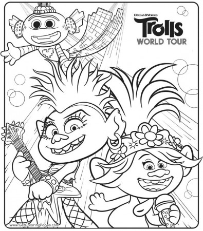 20+ Free Printable Trolls Coloring Pages - EverFreeColoring.com