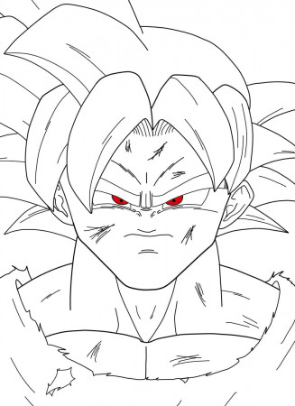 Goku coloring pages - Free printable coloring pages